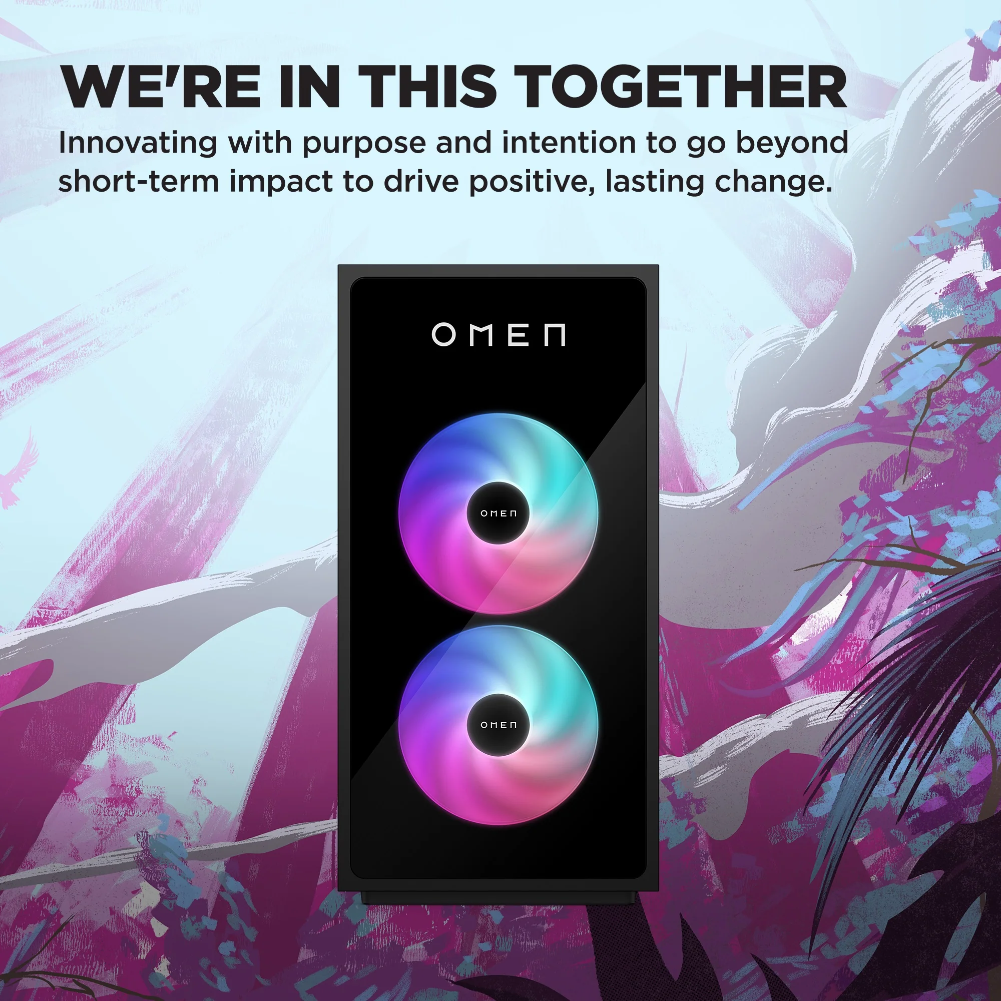 OMEN 35L Gaming Desktop GT16-0285t PC, Windows 11 Home, Intel® Core™ Ultra 9, 64GB RAM, 2TB SSD, NVIDIA® GeForce RTX™ 5080, Black