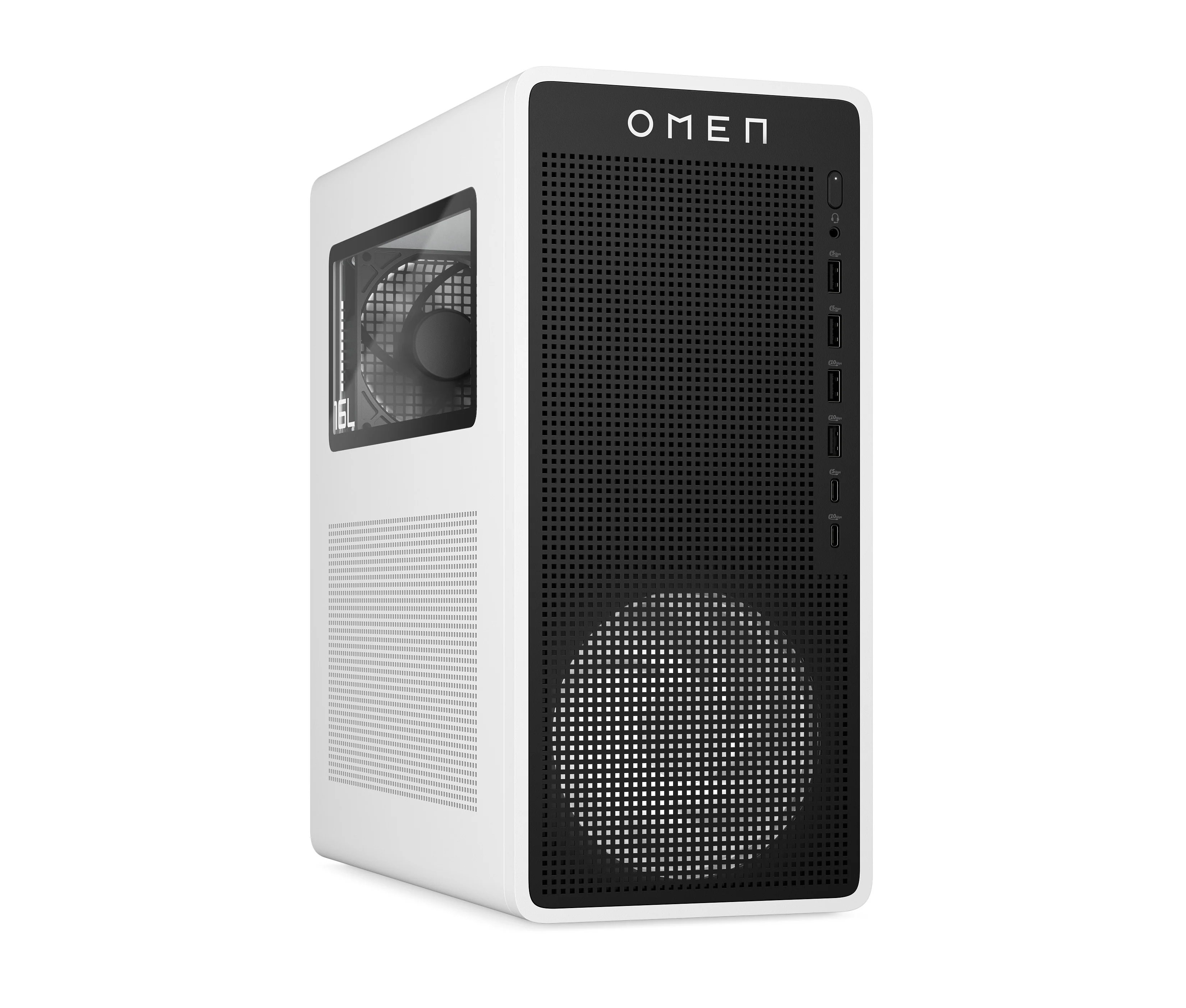 OMEN 16L Gaming Desktop TG03-0085t PC, Windows 11 Home, Intel® Core™ Ultra 7, 32GB RAM, 1TB SSD, NVIDIA® GeForce RTX™ 5060, Snow white